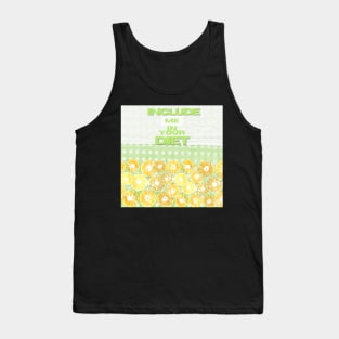 Include Me In Your Diet Citrus Patchwork Design Tank Top